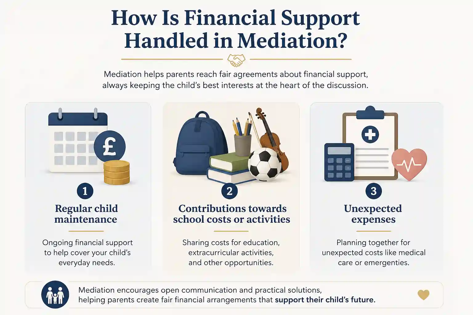 How Is Financial Support Handled in Mediation Warwick